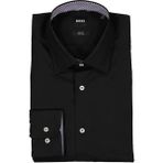 Boss Erkek Poplin Kumaş Dar Kesim Siyah Gömlek 50519859-001 - 40