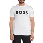 BOSS Erkek Regular Fit, Kısa Kollu, Bisiklet Yaka T-Shirt, Mavi, 2XL