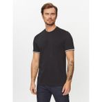 Boss Erkek Regular Fit Kısa Kollu Düz Bisiklet Yaka Siyah T-Shirt 50501097-001 - 5XL