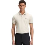 Boss Erkek Regular Fit Polo Yaka Pamuklu Kısa Kollu Krem Polo Yaka T-Shirt 50469102-131 - Ekru - 2XL