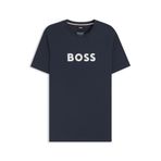 BOSS Erkek Rn Beach_T Shirt, Navy413., XXL