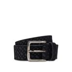 BOSS Erkek Ronnie-Bmono-Sd Sz35 Kemer Süet Deriden Monogram Desenli, siyah 1, 90