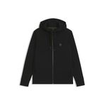 BOSS Erkek Saggy Future Relaxed-Fit kapüşonlu sweatshirt, pamuk karışımı, Double-B-monogramlı, siyah 001 M
