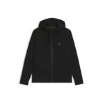 BOSS Erkek Saggy Future Relaxed-Fit kapüşonlu sweatshirt, pamuk karışımı, Double-B-monogramlı, siyah 001 XL