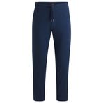 BOSS Erkek Sanderson-L Regular-Fit pantolon, rahat streç keten karışımı, Açık Mavi 466, 32W / 32L