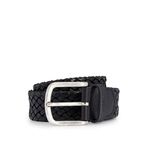 BOSS Erkek Sash-Wn2 Sz35 dokuma kemer deri kayış üzerinde logo, siyah 1, 95
