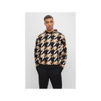 Boss Erkek Siyah Desenli Sweatshirt