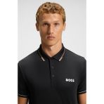 Boss Erkek Slim Fit Kontrast Logolu Kısa Kollu Siyah T-Shirt 50506203-005