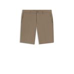 BOSS Erkek Şort_Flat S_Commuter_10.5 İnç 10268853, Işık/Pastel Yeşil 334, 56