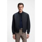 Boss Erkek Su Geçirmez Kumaş Normal Kalıp Bomber Lacivert Ceket 50553642-404