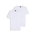 BOSS Erkek yuvarlak yaka tişört, 2'li paket, modern, Yeni - Beyaz100, XL