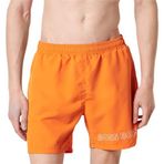 BOSS Erkek Yüzme Şortu Beachwear Mayo Dolphin Quick-Dry, Parlak Turuncu 829, S