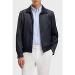 Boss Jakarlı Logo Baskılı Regular Fit Su Itici Dik Yaka Ceket Erkek Ceket 50540458 404 - Lacivert