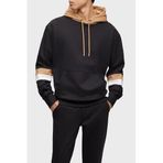 BOSS Kapüşonlu Kanguru Cepli % 100 Pamuk Oversize Sweat Erkek SWEAT 50499424 001