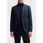 Boss Kareli Yünlü Slim Fit Çift Yırtmaçlı Blazer Ceket Erkek CEKET 50527998 404