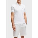 Boss Logolu Pamuk Regular Fit Düğmeli Polo Yaka T Shirt Erkek Polo Yaka T Shirt 50533273 100 - Beyaz