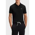 Boss Logolu Pamuklu Regular Fit Düğmeli Polo Yaka T Shirt Erkek Polo Yaka T Shirt 50543891 001 - Siyah