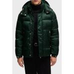 Boss Logolu Regular Fit Çıkarılabilir Kapüşonlu Şişme Mont Erkek Mont 50525364 385 - Yeşil