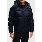 Boss Logolu Regular Fit Çıkarılabilir Kapüşonlu Şişme Mont Erkek Mont 50525364 404 - Lacivert - 48
