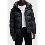 Boss Logolu Regular Fit Kapüşonlu Şişme Mont Erkek Mont 50528573 001 - Siyah