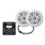 Boss MCKGB450W.6 Audio Systems USB Aux Girişli Bluetoothlu Hoparlörlü Marin Teyp Seti
