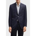 Boss Mikro Desenli% 100 Yün Regular Fit Yırtmaçlı Apaş Yaka Ceket Erkek CEKET 50535049 404