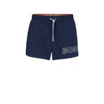 BOSS Mooneye Quick-Dry erkek yüzme şortu, plaj kıyafeti, Navy413., S