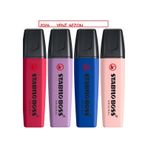 Boss Nature Colors Wildflower Edition 4'lü Fosforlu Kalem Seti / Eo70/4-1-103-5 Çok Renkli