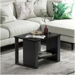 Boss Ofis Sehpası Antrasit Royal Mermer, Orta Sehpa, Dekoratif Sunum Sehpası