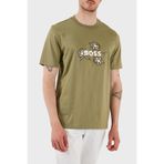 BOSS Pamuklu İşleme Detaylı Regular Fit Bisiklet Yaka T Shirt Erkek T SHİRT 50536796 311
