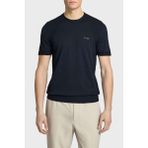 Boss Pamuklu Regular Fit Logolu Bisiklet Yaka T Shirt Erkek T Shirt 50558347 402 - Lacivert - 2XL