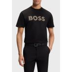 Boss Pamuklu Regular Fit Logolu Bisiklet Yaka T Shirt Erkek T Shirt 50560466 002 - Siyah