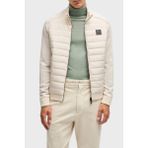 Boss Pamuklu ve Yünlü Slim Fit Dik Yaka Fermuarlı Ceket Erkek Ceket 50526835 131 - Ekru - 2XL