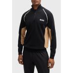 Boss Pamuklu Yarım Fermuarlı Dik Yaka Kazak Erkek Kazak 50519377 001 - Siyah - 2XL