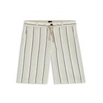 BOSS Regular Fit Çizgili Şort Chino, 32, 5003387354, Bej, Erkek