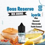 Boss Reserve Cutwood Mix Aroma Muz Karamel Kek Gıda Aroması 10 ml