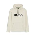 BOSS Soody Zone erkek sweatshirt, Açık Beyaz, M