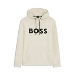 BOSS Soody Zone erkek sweatshirt, Açık Beyaz, XS