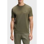 Boss Streç Pamuklu Regular Fit Bisiklet Yaka T Shirt Erkek T Shirt 50506373 257 - Haki - XL