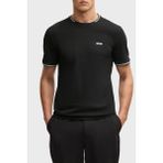 Boss Streç Pamuklu Regular Fit Bisiklet Yaka T Shirt Erkek T Shirt 50521245 001 - Siyah - XL