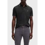 Boss Streç Pamuklu Slim Fit Düğmeli Polo Yaka T Shirt Erkek Polo Yaka T Shirt 50507699 001 - Siyah