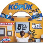 BOSS TAPE 2749 ÇİFT TARAFLI KÖPÜK BANT 48mmx10m (HAFİF AĞIRLIK 5kg)