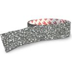 Boss Tape Beyaz Taşlı Kendinden Yapışkanlı Bant En:2,5 cm Boy:40 cm
