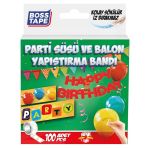 Boss Tape Bt-05017 Parti Süsü Balon Yapıştırma Bandı 100 Lü