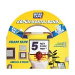 Boss Tape Çift Tarafli Köpük Aksesuar Montaj Bandi 5 kg, 48 mm x 10 Metre Boyut
