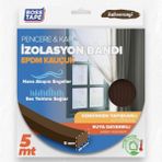 Boss Tape EPDM 5 mm 15 mm 5 mt Kahverengi Kauçuk Pencere Kapı İzolasyon Bandı
