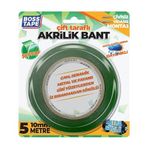 Boss Tape Seffaf Akrilik Liner Bant, 10 mm x 5 m, Yesil