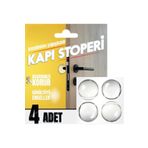 Boss Tape Yapışkanlı Kapı Stoperi Kapı Kolu Çarpma Engelleyici Şeffaf 4Adet