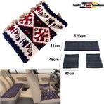 Bosse Oto Koltuk Minderi Terletmez Kilim Minder Ön Arka Set Lüks Kalın Lacivert Mdl8 - Desenli
