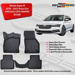Bosse Skoda SuperB 2015-2024 3D Araca Özel Havuzlu Paspas